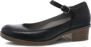Dansko Women's Deena Mary Jane - Waterproof Leather with Rubber Outsole and Leather Stacked Heel for Long-Lasting Style in Any Weather Natural Arch Technology for Added Support