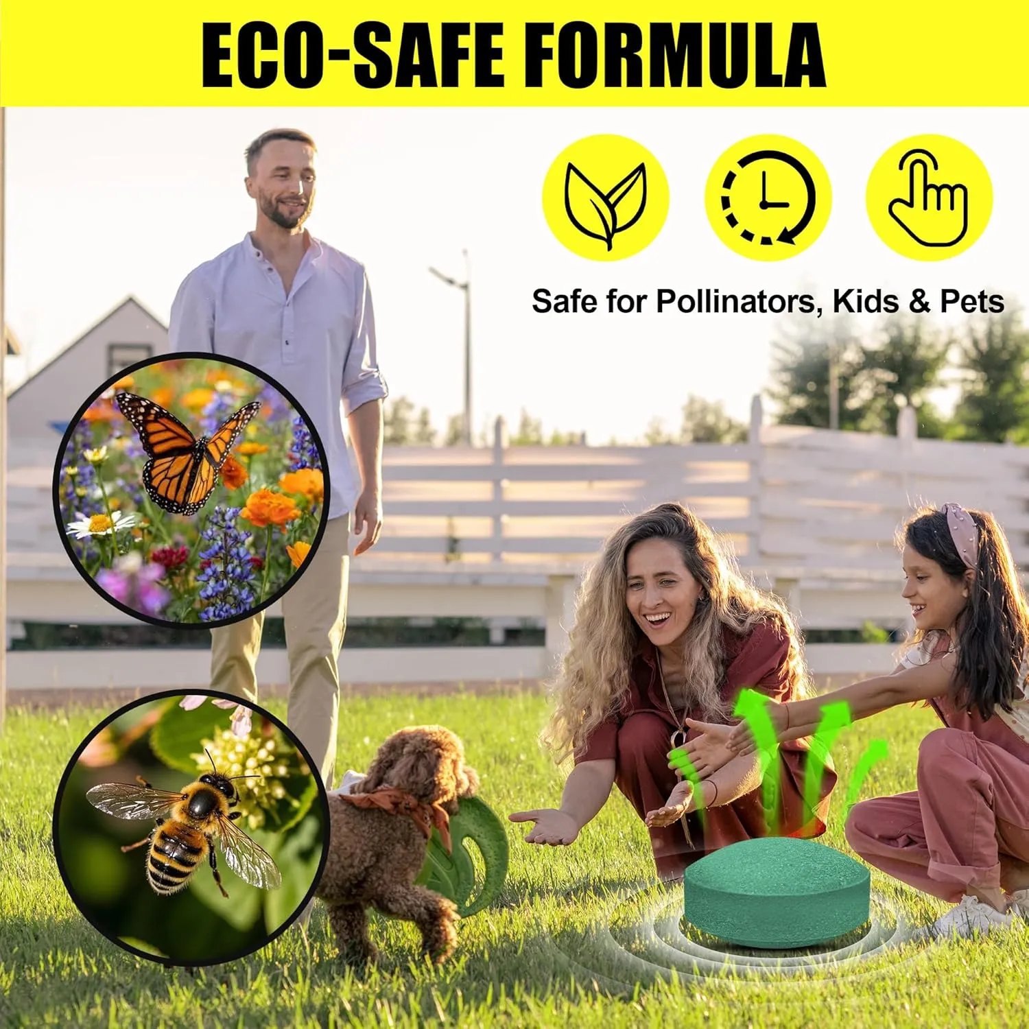 Deer & Rabbit Repellent for Outdoor Plants - Natural Garden Yard Deterrent Balls, Long-Lasting Protection for Trees, Flowers & Vegetables | Pet-Safe,12 PCS