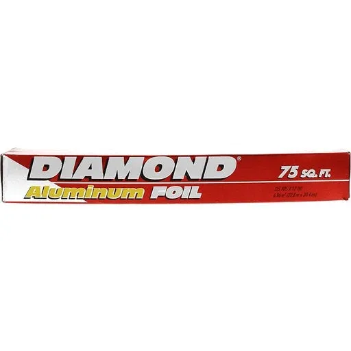 Diamond Aluminum Foil Heavy Duty 16sq ft - Diamond Aluminum Foil Heavy Duty prevents food from drying out during cooking, keeping your meals deliciously moist and flavorful  - 01090072140