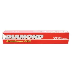 Diamond Aluminum Foil Heavy Duty 16sq ft - Diamond Aluminum Foil Heavy Duty prevents food from drying out during cooking, keeping your meals deliciously moist and flavorful  - 01090072140