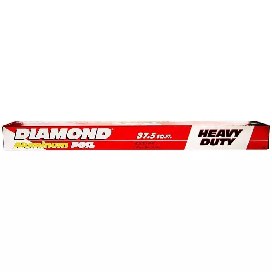 Diamond Aluminum Foil Heavy Duty 16sq ft - Diamond Aluminum Foil Heavy Duty prevents food from drying out during cooking, keeping your meals deliciously moist and flavorful  - 01090072140