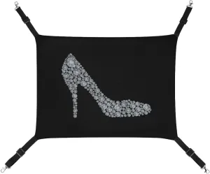 Diamond High Heel Shoe Hanging Cat Bed Soft Breathable Pet Hammock for Cage Pet Sleeper for Kitten Ferret Puppy Rabbit