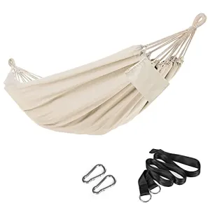 Double Hammock w/ Compression Bag,Straps,Carabiners-660lb Capacity
