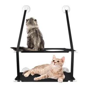 Double Layer Perch Bed Powerful Suction Indoor Window Hammock for Cat