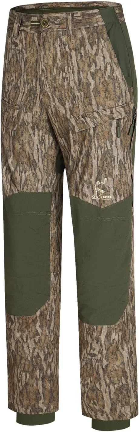 Drake Waterfowl Men's Early Bird Durable Breathable Stretch Quiet Water-Repellent Outdoor Hunting Pants, Knee Pad Included