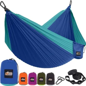Durable Portable Camping Hammock,Holds 400lbs with Tree Straps
