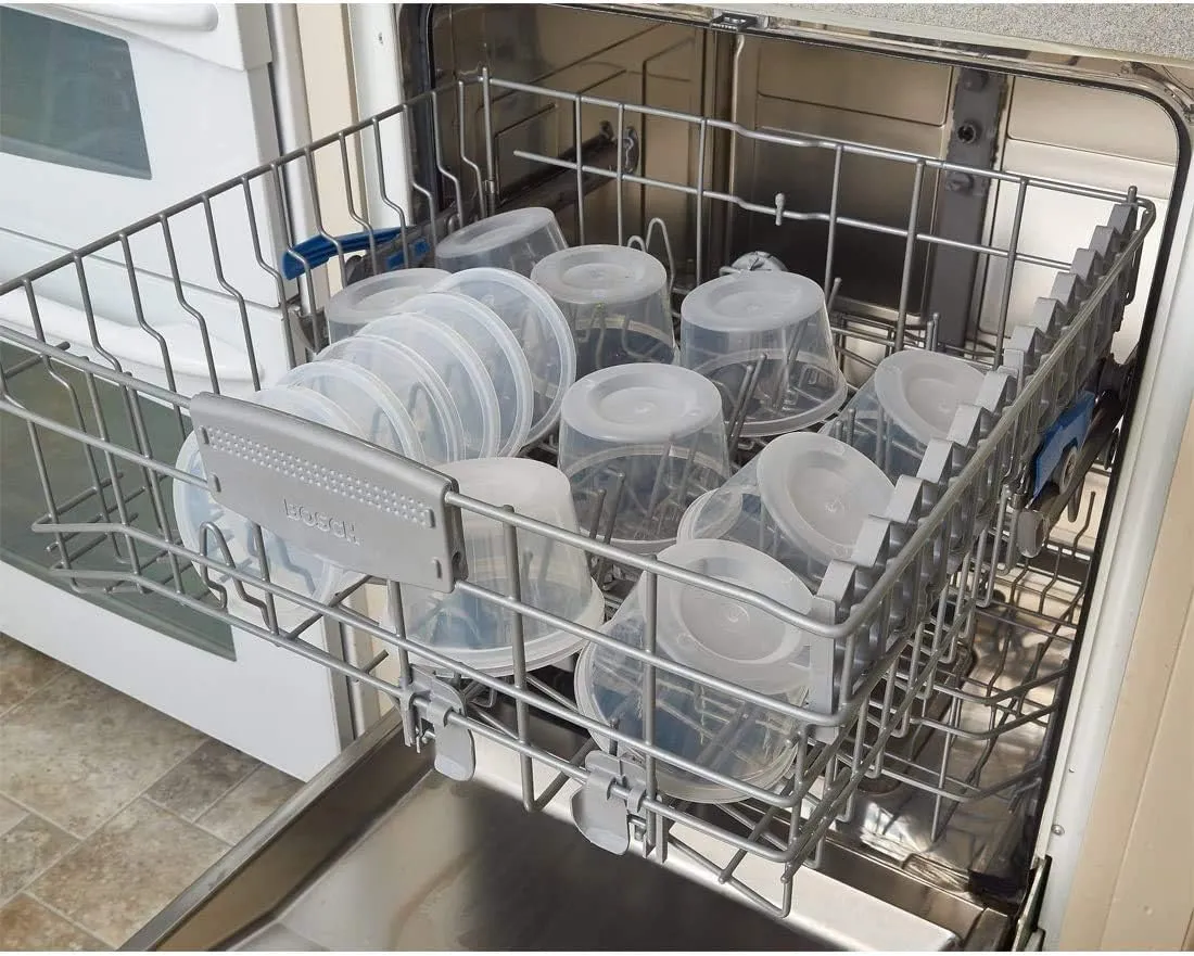 DuraHome - Deli Containers with Lids Leakproof - 40 Pack BPA-Free Plastic Microwaveable Clear Food Storage Container Premium Heavy-Duty Quality, Freezer & Dishwasher Safe (16 oz.)