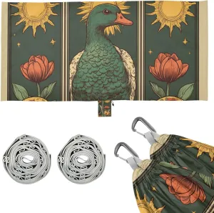 Easter Duck Tarot Cards Victorian Patterned Egg Camping Hammock with Tree Straps Hanging Hammock for Outside Patio Backyard Poolside