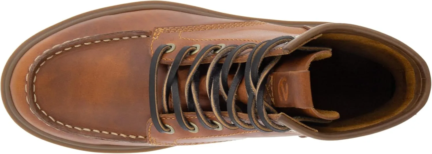 ECCO Women's Staker Moc Toe Tie Fashion Boot