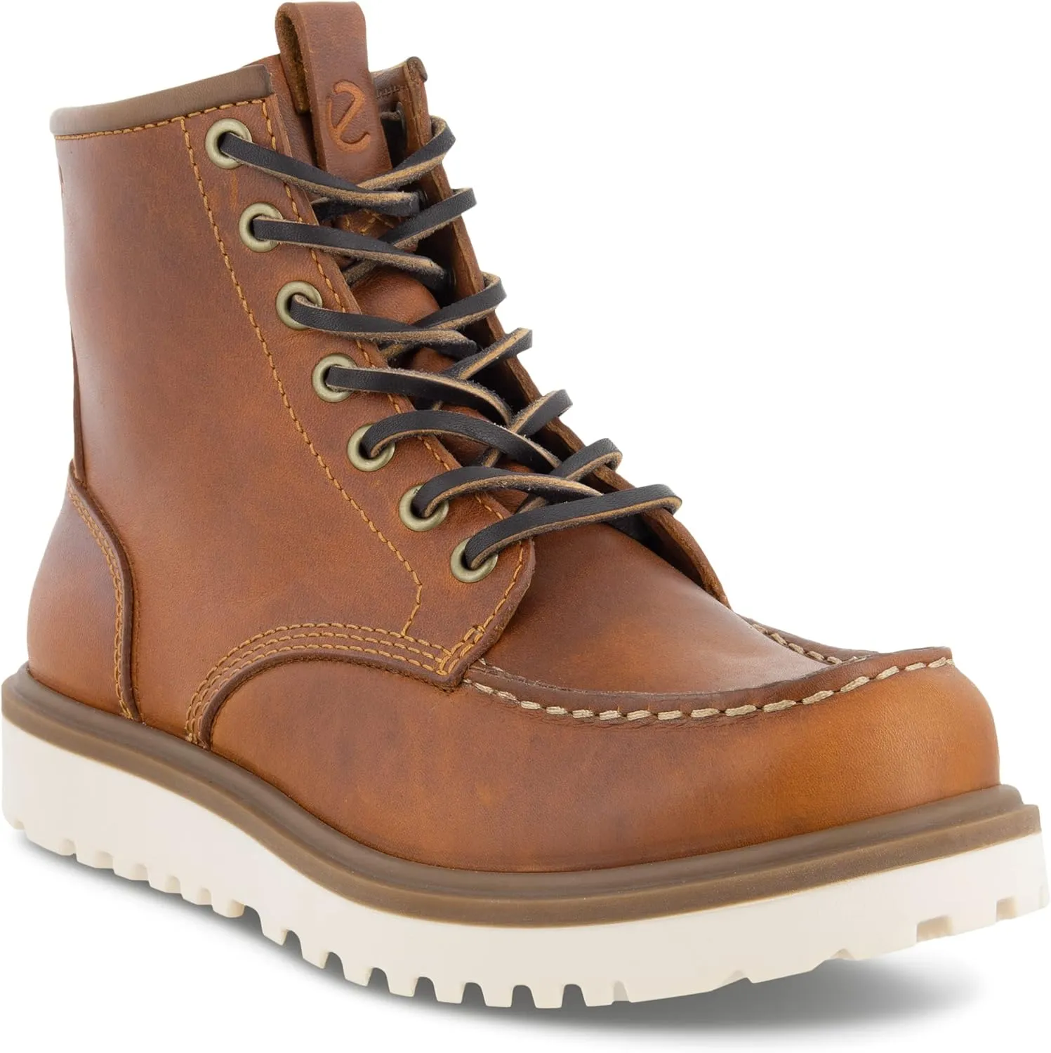ECCO Women's Staker Moc Toe Tie Fashion Boot