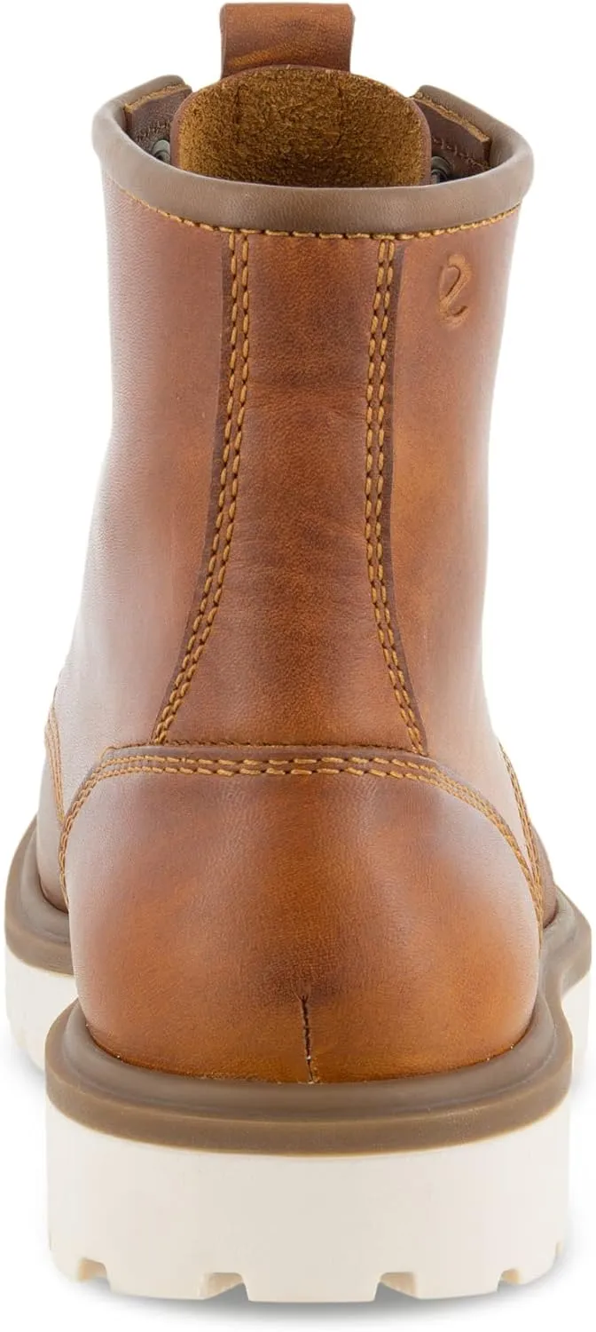 ECCO Women's Staker Moc Toe Tie Fashion Boot