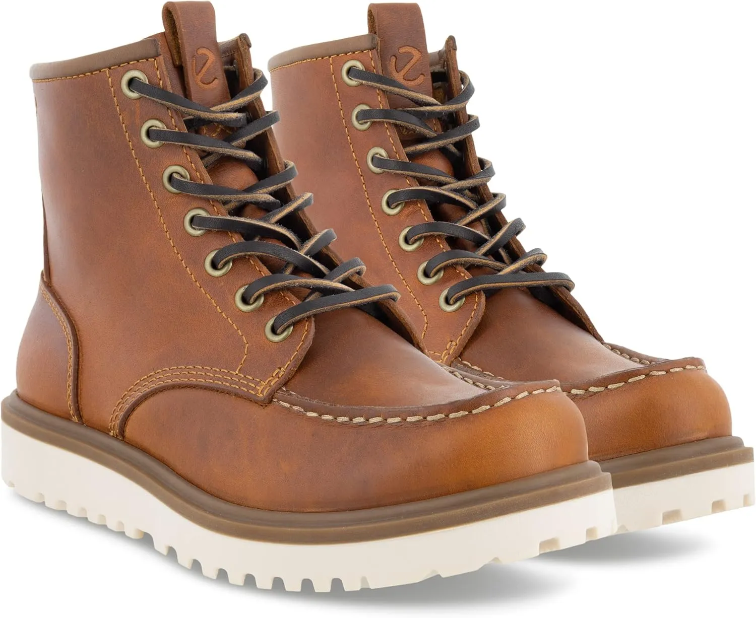 ECCO Women's Staker Moc Toe Tie Fashion Boot