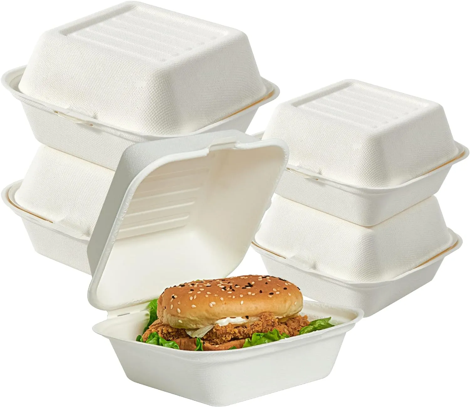 ECOLipak Clamshell Take Out Food Containers