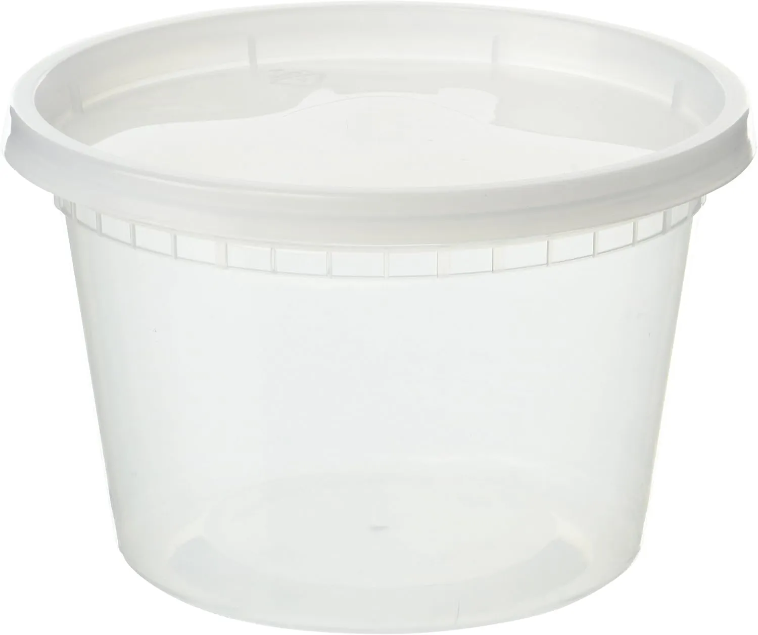 EDI [16 OZ, 50 Sets] Plastic Deli Food Storage Containers with Airtight Lids | Microwave-, Freezer-, Dishwasher-Safe | BPA Free | Heavy-Duty | Meal Prep | Leakproof | Recyclable