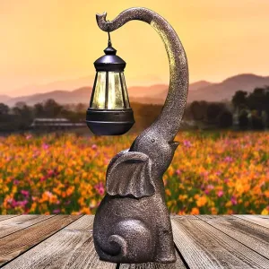 EleGlow | Solar-Powered Elephant Lamp