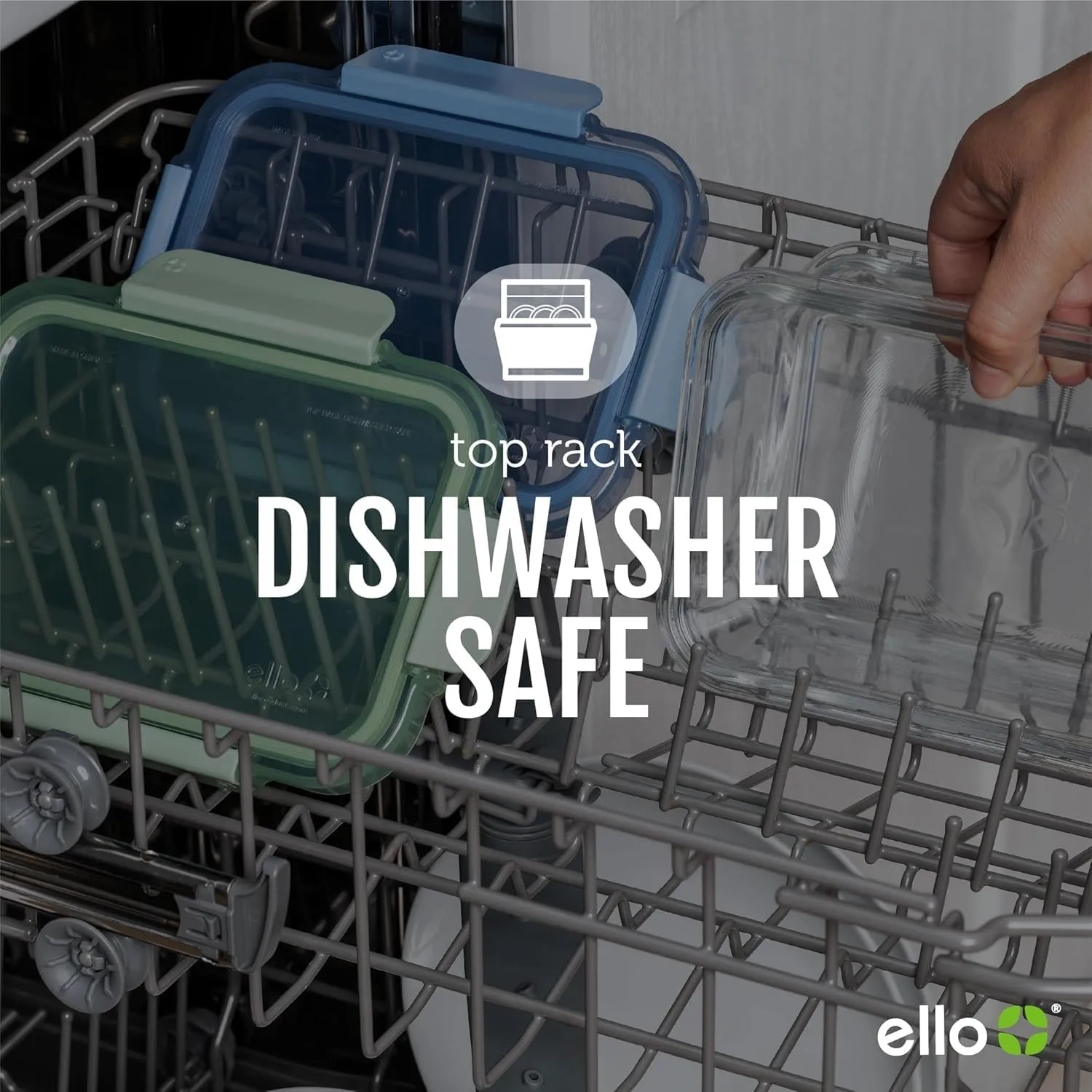 Ello Color Lock 12PC Mixed Glass Food Storage Sets, Leak-Proof Glass Food Storage Containers with Airtight BPA-Free Plastic Lids, Dishwasher, Microwave, and Freezer Safe, Desert Festival