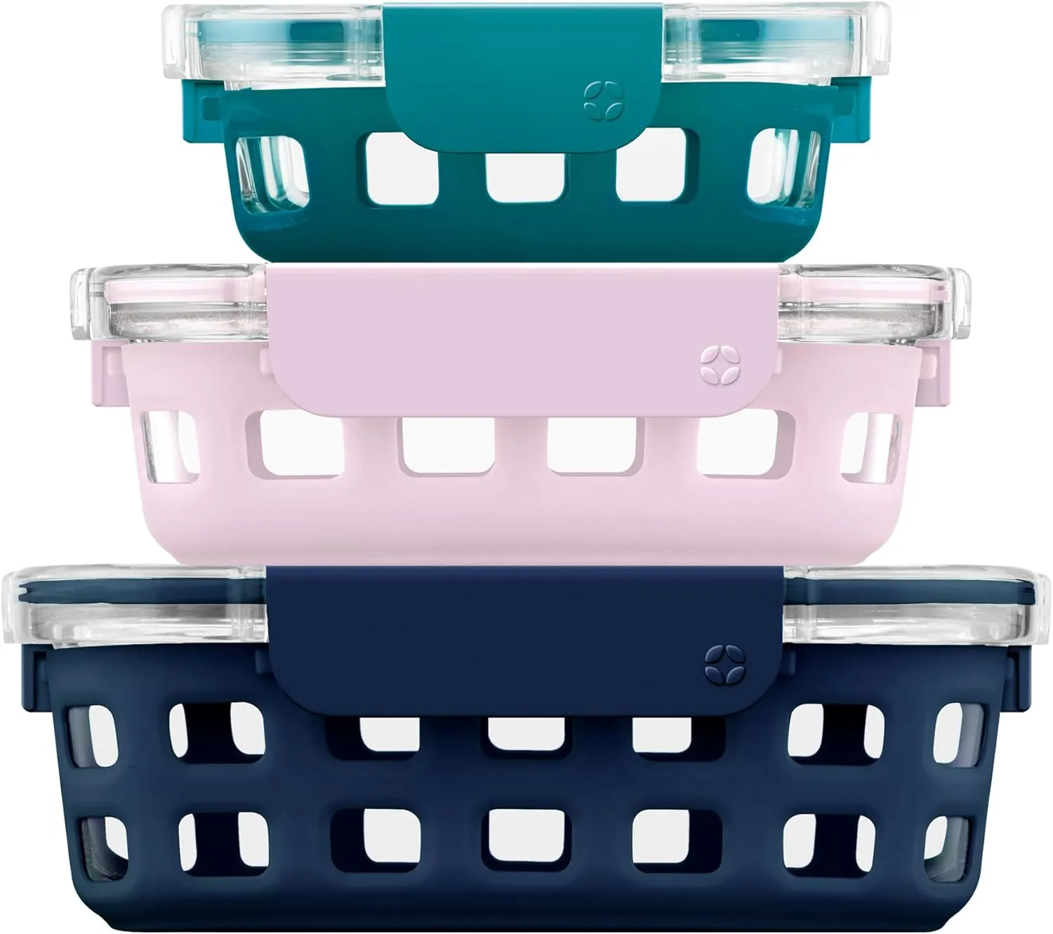 Ello Duraglass Mixed Meal Prep Sets Leak-Proof Glass Food Storage Containers with Silicone Sleeves and Airtight BPA-Free Lids, Dishwasher, Microwave, and Freezer Safe