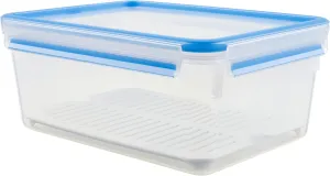 Emsa Food Container "Clip & Close 2.0" 125.11 fl. oz., Transparent/Blue