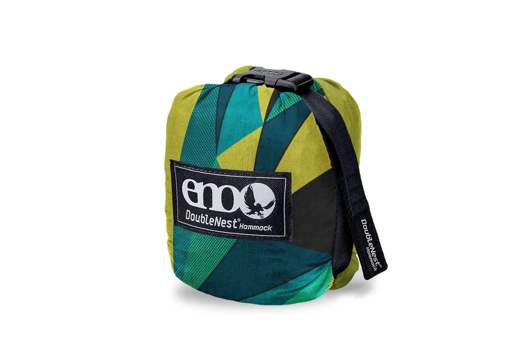 Eno DoubleNest Print Hammock - Boulder/Melon