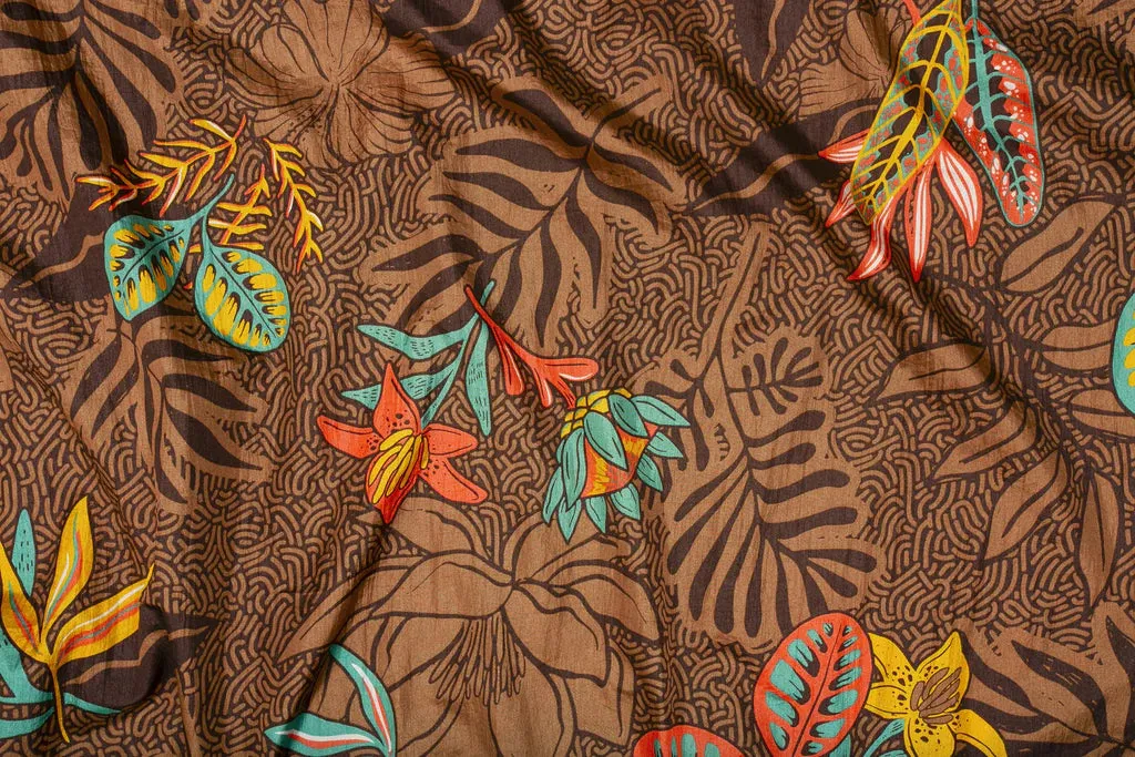 Eno DoubleNest Print Hammock - Tropic/Merlot