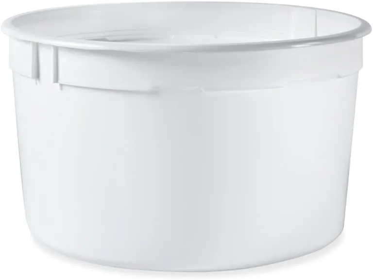 ePackageSupply 1 Gallon (128 oz) Food Storage Containers with Lids - Freezer and Microwave Safe Storage Containers, Round Plastic Containers with Lid, BPA Free, 100 Pack