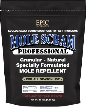 Epic Professional Mole Scram Repellent 10lb Bag