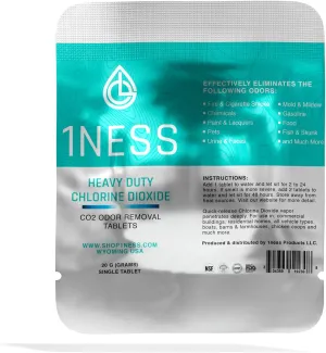 Extra Strenth Premium Heavy Duty Chlorine Dioxide Odor Neutralizing Tablet | 20g (Pack of 1) | Deep Penetrating CLO2 Odor Removal for Home & Commercial Use