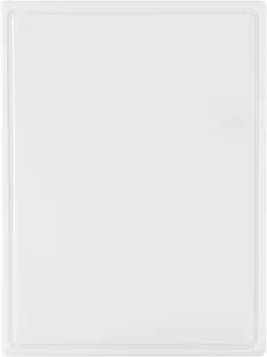 Farberware Extra-Large Plastic Cutting Board with Perimeter Juice Groove, Dishwasher-Safe Kitchen Chopping Board, 15x20-Inch, White