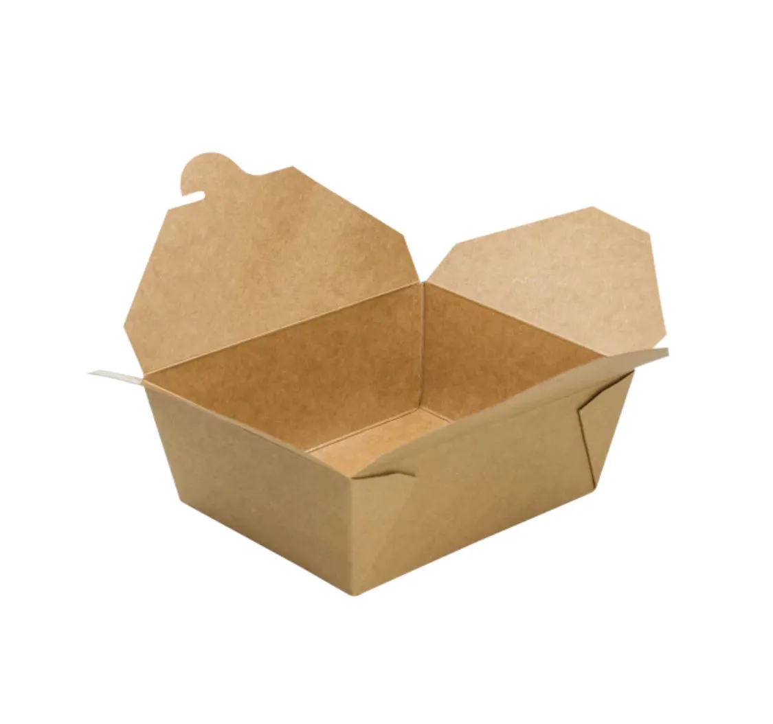 Fold-To-Go Boxes #3, 76 fl oz, Kraft - 200 pcs