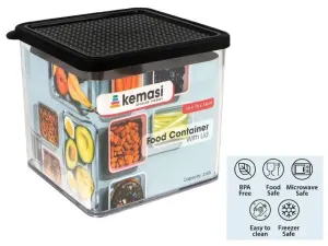 Food Storage Container Black 2.65L