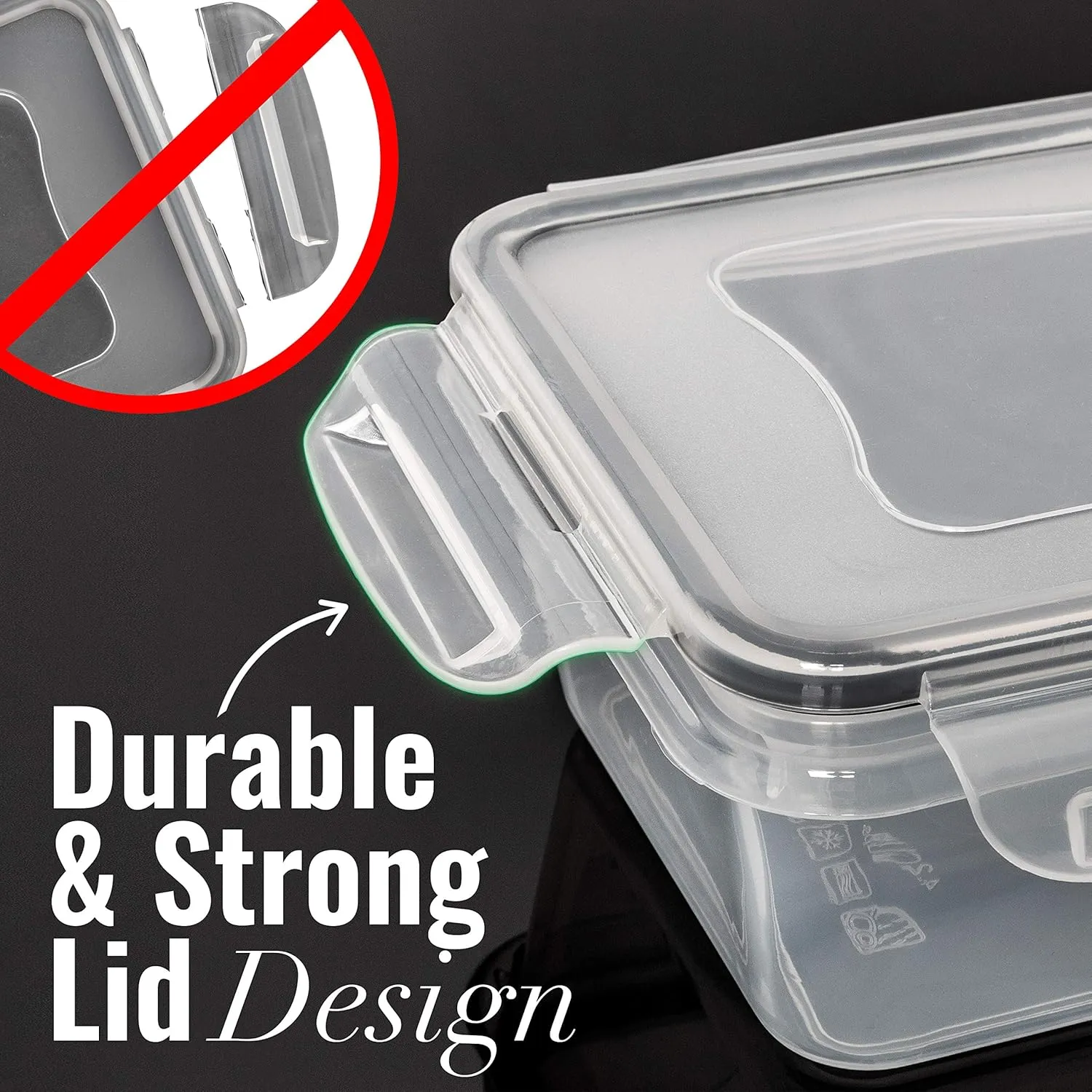fullstar 20-Piece Plastic Food Storage Containers with Lids (10 Containers & 10 Lids) - Leakproof, BPA-Free, Meal Prep Containers, Reusable Lunch Storage Set for Kitchen Organization (Pack of 20)