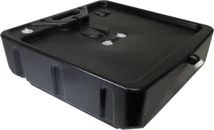 Funnel King 32970 23 Quart Closed Drain Pan, 22" x 20" x 4", Made in USA Black