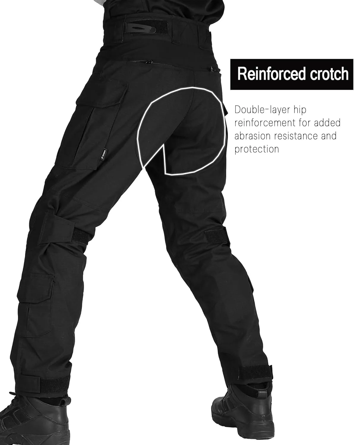 G3 Tactical Combat Pants, Men's Military Ripstop Camo Army Pants for Outdoor Hunting Paintballing - No Kneepad