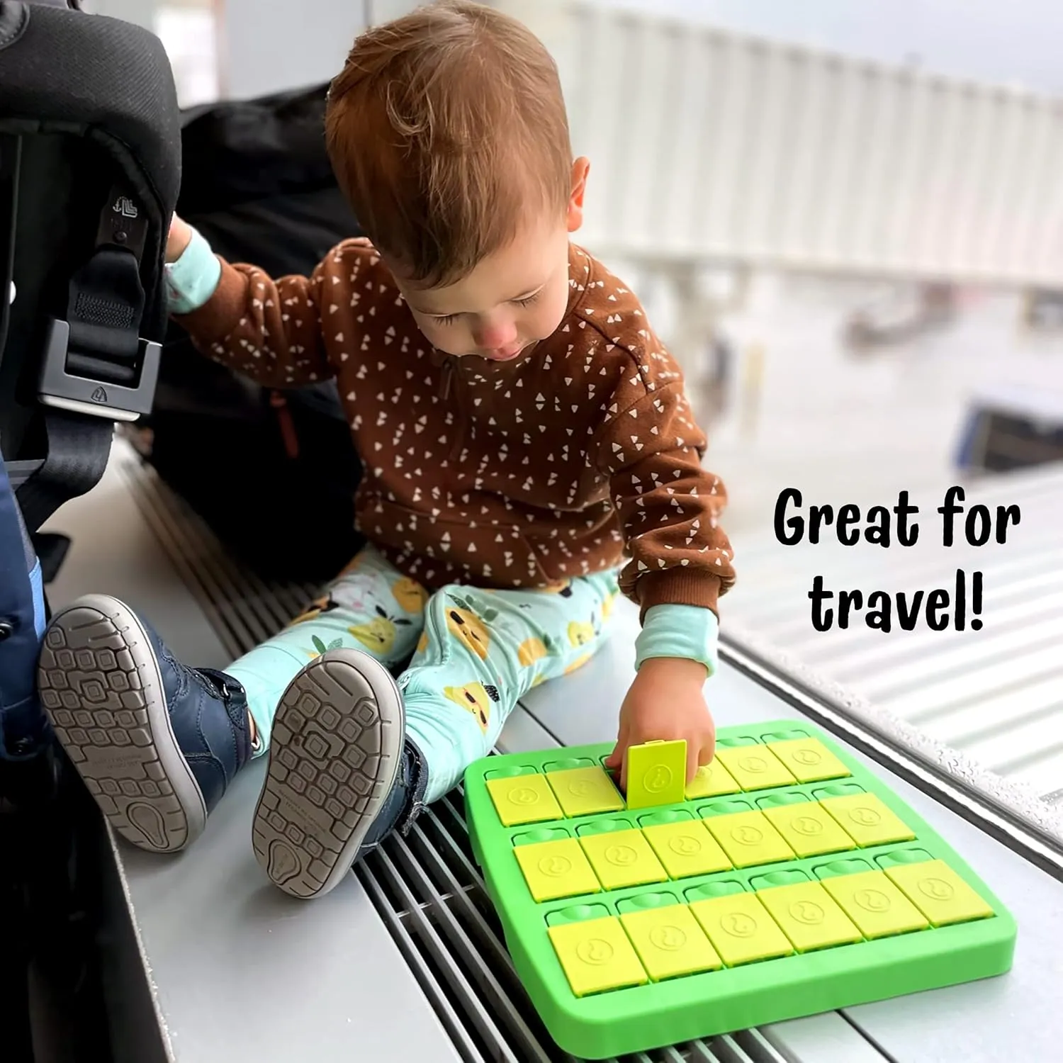 Genuine Fred Match UP Memory Snack Tray, Fun Interactive Game Snack Tray for Kids, Travel-Friendly, The Ultimate Snacktivity for Picky Eaters