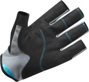 Gill Deckhand Sailing Gloves Short Finger with 3/4 Length Fingers - 50  UV Sun Protection & Water Repellent