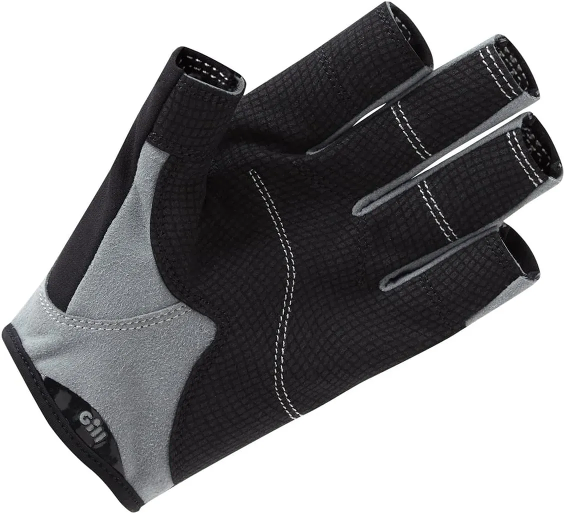 Gill Deckhand Sailing Gloves Short Finger with 3/4 Length Fingers - 50  UV Sun Protection & Water Repellent
