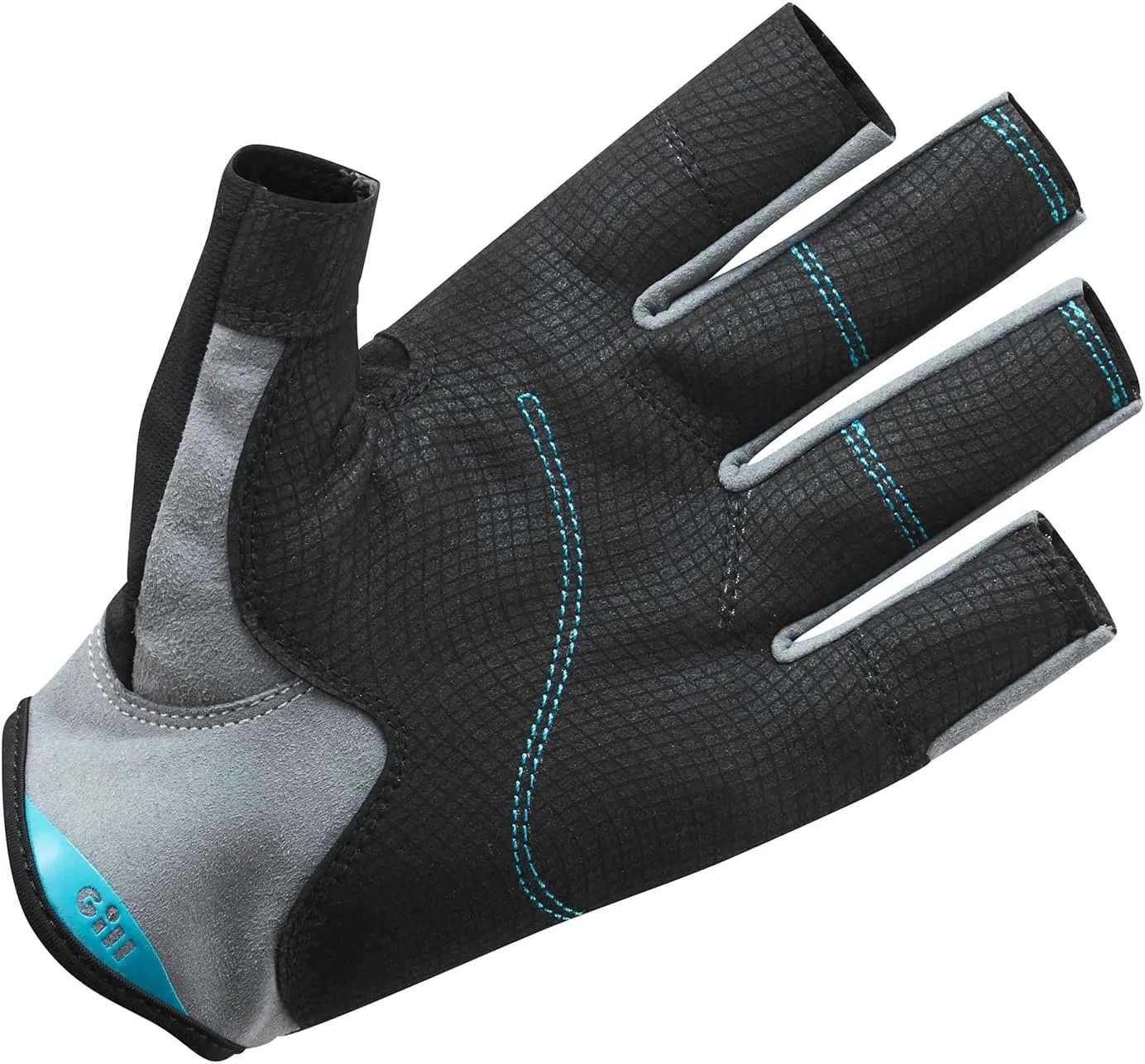 Gill Deckhand Sailing Gloves Short Finger with 3/4 Length Fingers - 50  UV Sun Protection & Water Repellent