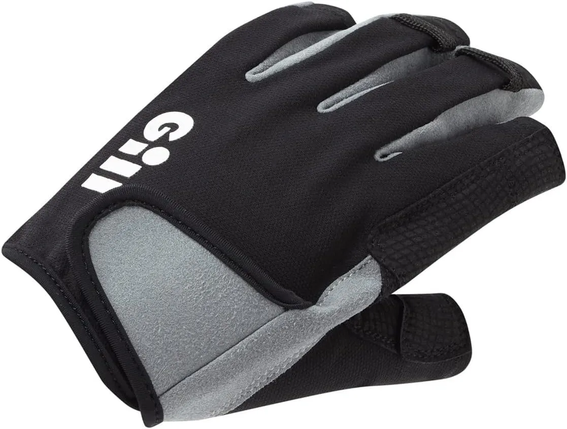 Gill Deckhand Sailing Gloves Short Finger with 3/4 Length Fingers - 50  UV Sun Protection & Water Repellent