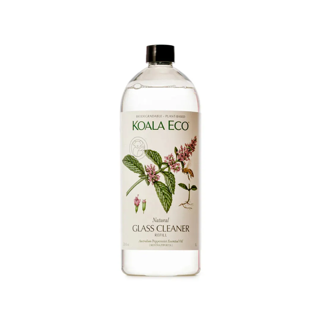 GLASS CLEANER REFILL - PEPPERMINT ESSENTIAL OIL 1L