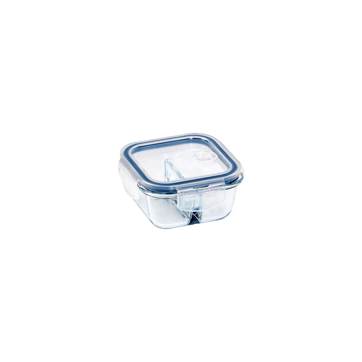 Glass Containers 2 Divider Square 300ml