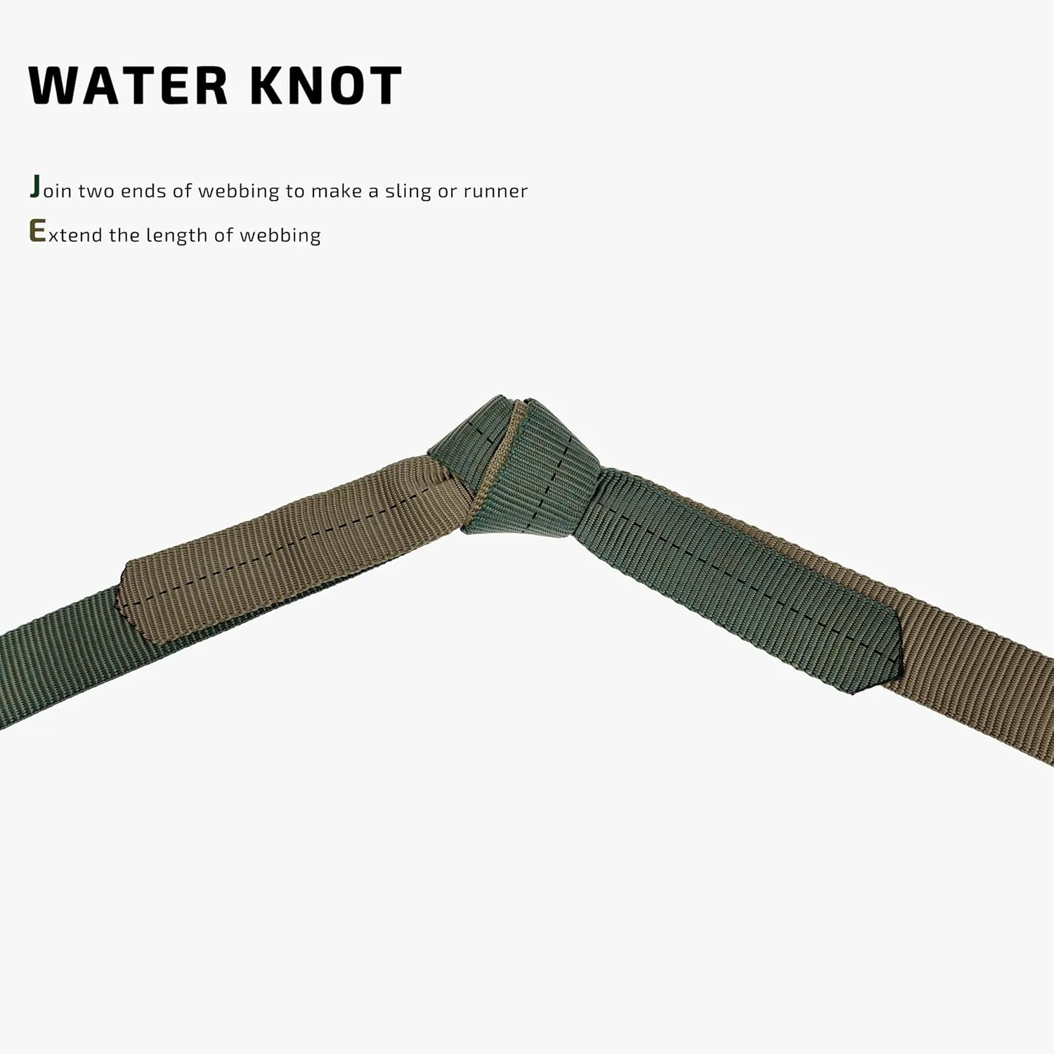 GM CLIMBING 1 inch MIL-W-5625 Nylon Tubular Webbing Milspecs 4000Lbs Durable for Outdoor Tactical Parachute Climbing Rescue Survival Tie Down