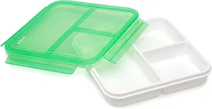 Goodful Reusable Lunch Container with 3 Compartments, BPA-Free, Leak-Proof Lid, Easy to Open and Close, Microwave Safe, Dishwasher Safe