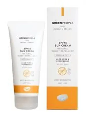 Green People | SPF15 Sun Cream with Insect Repellent 100ml | 100ml
