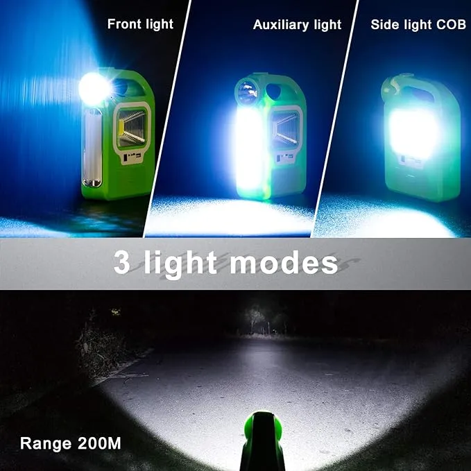 Green Petrol Can Design Solar Powered Emergency COB   LED Light