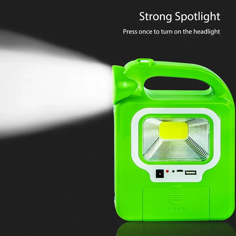 Green Petrol Can Design Solar Powered Emergency COB   LED Light