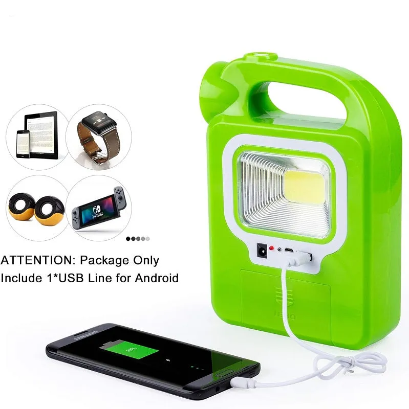 Green Petrol Can Design Solar Powered Emergency COB   LED Light