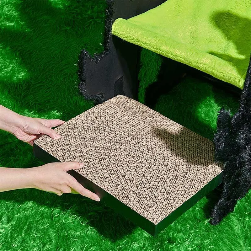 Halloween  Gothic Cat Bed Hammock Green Scratching Board