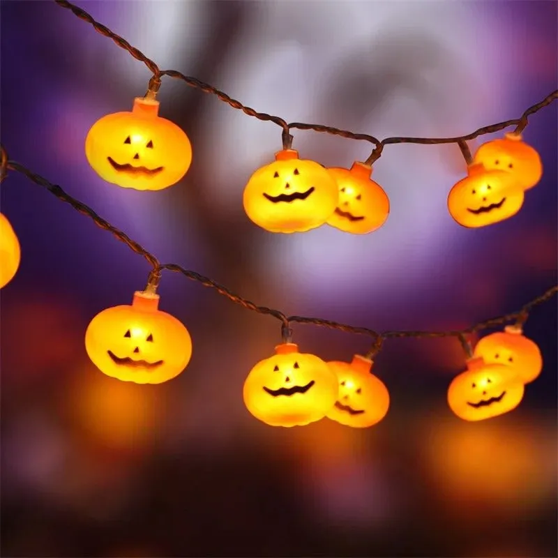 Halloween LED Pumpkin String Lights - Halloween Pumpkin Lights for Indoor and Outdoor Decoration