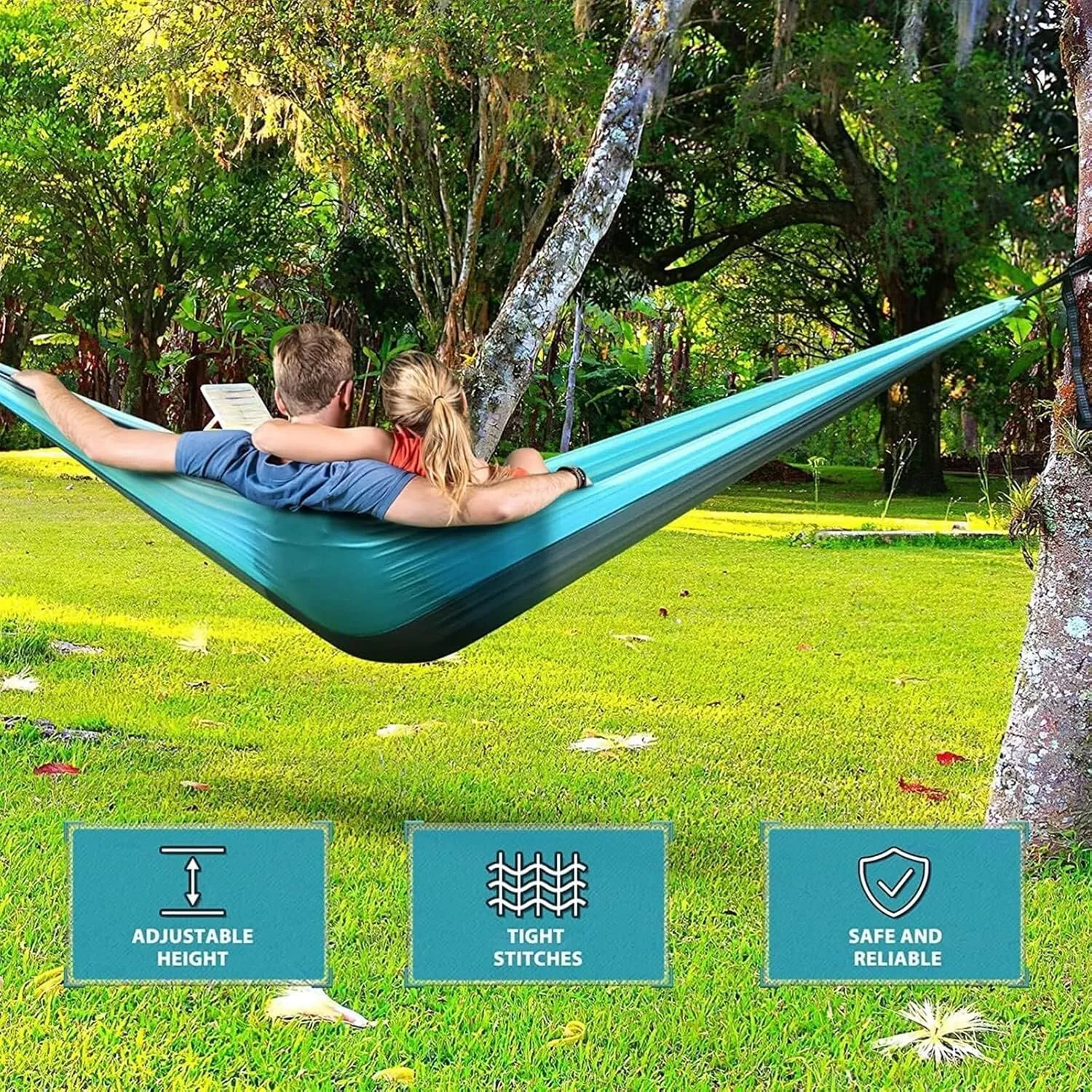 Hammock 300x200 Cm 2 Person Hammock Backpacking Tree Hammock Double Hammock Camping Portable Hammock for Camping Portable Hammock