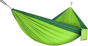Hammock Camping Hammock Double & Single Hammock Portable Nylon Parachute Hammocks Swing for Indoor Outdoor Garden Hiking Travel Backpacking Hammocks for Outside (Color : E)